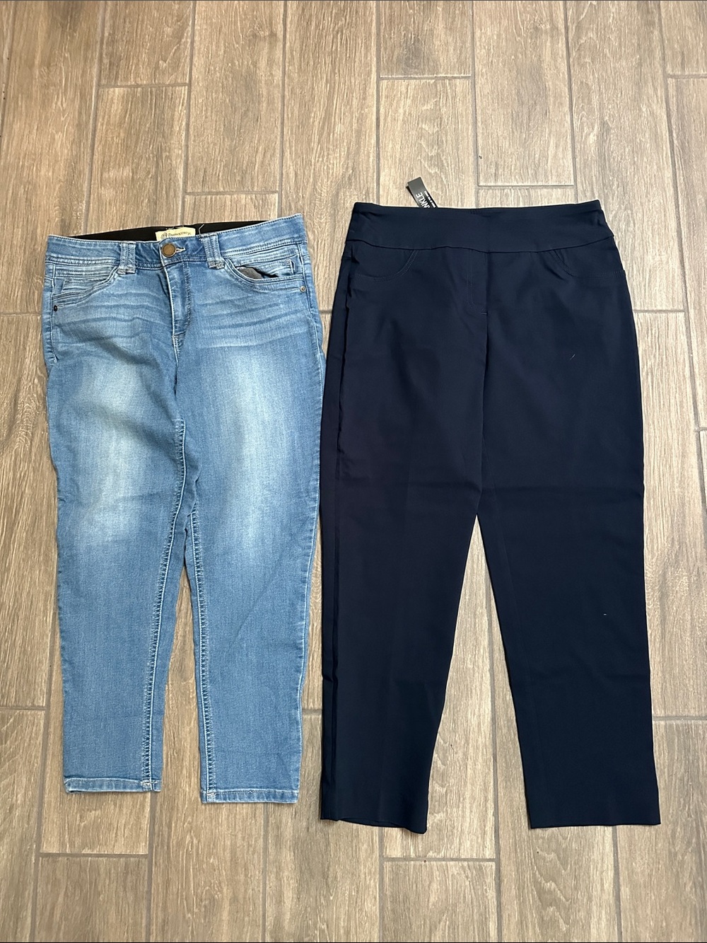 Jeans & slacks bundle size 10. Democracy and Ruby Rd. Both blue, one denim